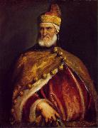 TIZIANO Vecellio Portrait of Doge Andrea Gritti ar oil